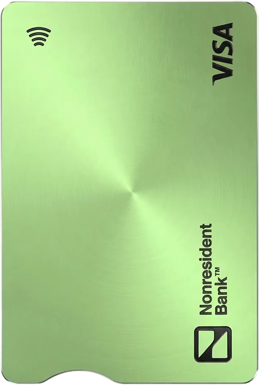 NonresidentBank debit card